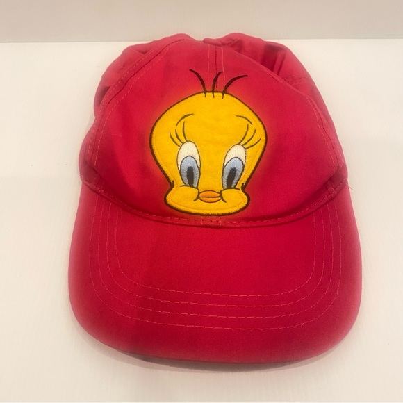 Vintage Kids Tweety Bird Cap Pink Warner Bros Studio Store Australia 100% Cotton - Picture 3 of 10